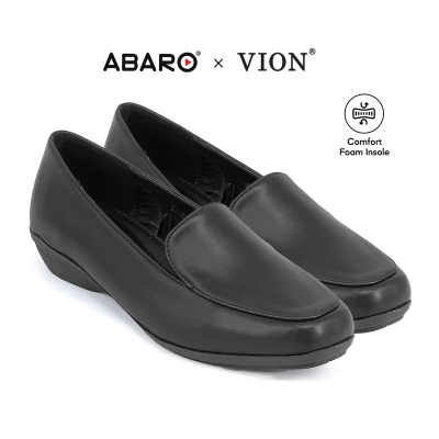 Black PVC Leather Hostel / Uniform / Formal Shoes Ladies FMA650J2